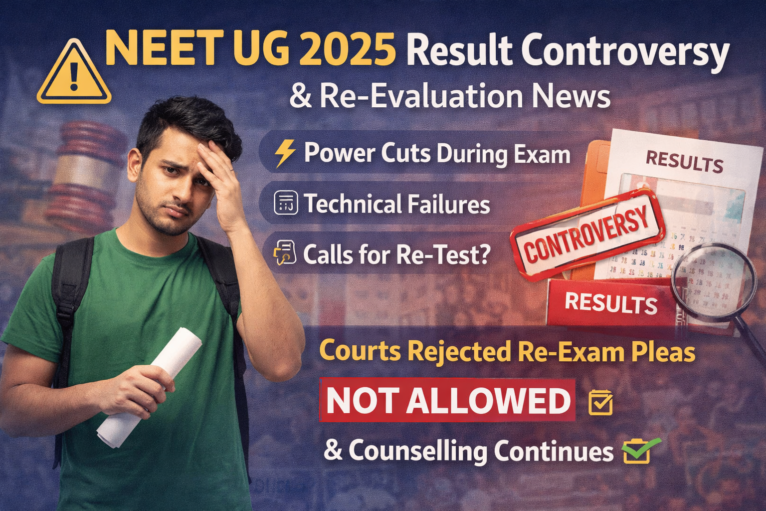 NEET UG 2025 Result Controversy & Re-Evaluation News